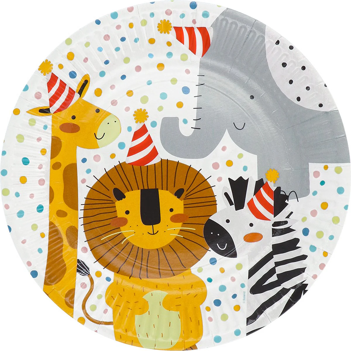 Paperilautaset Safari 8 kpl (23cm)
