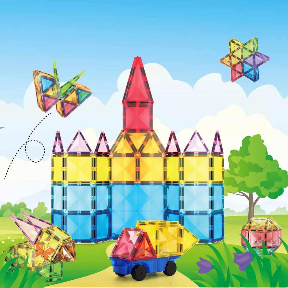 PicassoTiles Magneettinen 3D Rakennussarja 63 osaa - Image 3