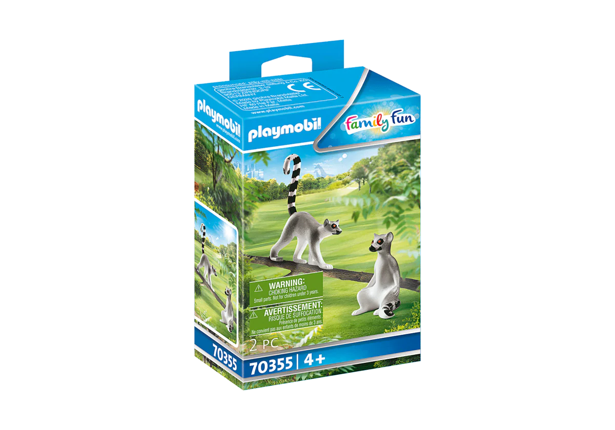 Playmobil 70355 Kaksi Rengashäntämakia