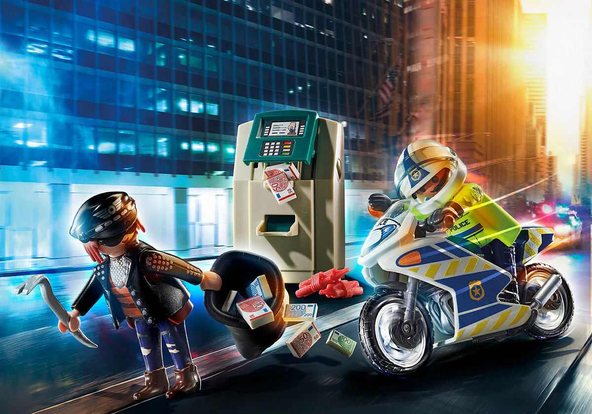 Playmobil 70572 Poliisimoottoripyörä: Raharyöstäjän takaa-ajo - Image 3