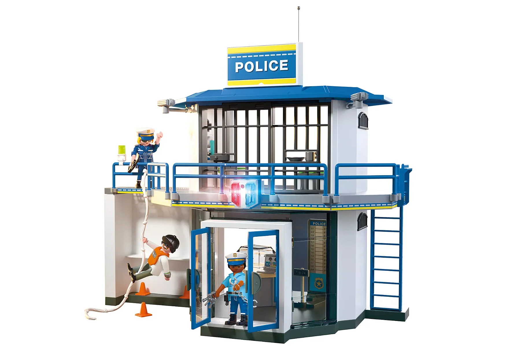 Playmobil 71874 City Action Poliisiasema Valolla - Image 3