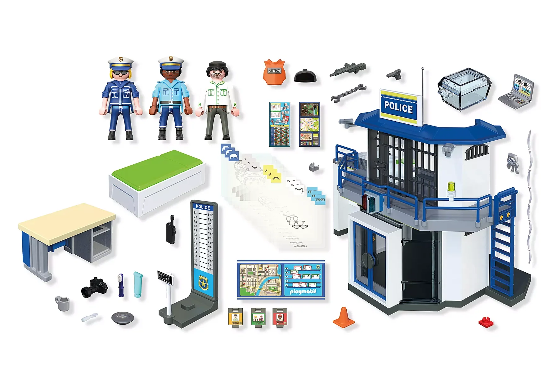 Playmobil 71874 City Action Poliisiasema Valolla - Image 5