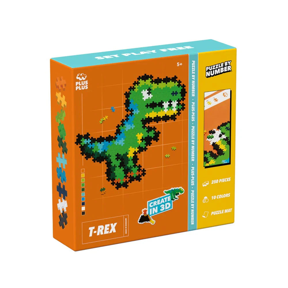 Plus Plus Puzzle By Number T-Rex - Image 2
