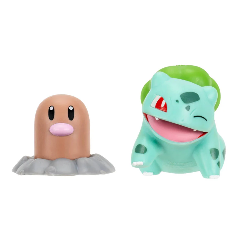 Pokemon Battle Figure Diglett + Bulbasaur - Image 2