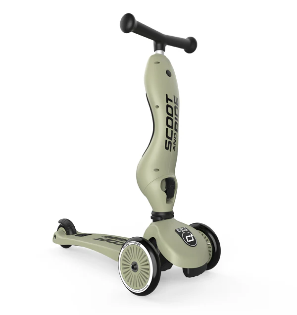 Scoot & Ride Potkulauta/Potkupyörä Highwaykick 1 Olive/Oliivinvihreä - Image 4