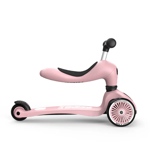 Scoot & Ride Potkulauta/Potkupyörä Highwaykick 1 Rose/Vaaleanpunainen - Image 4