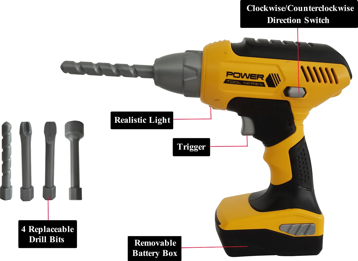 Power Tools Lasten Työkalupakki/Työkalulaukku 21 Osaa - Image 2