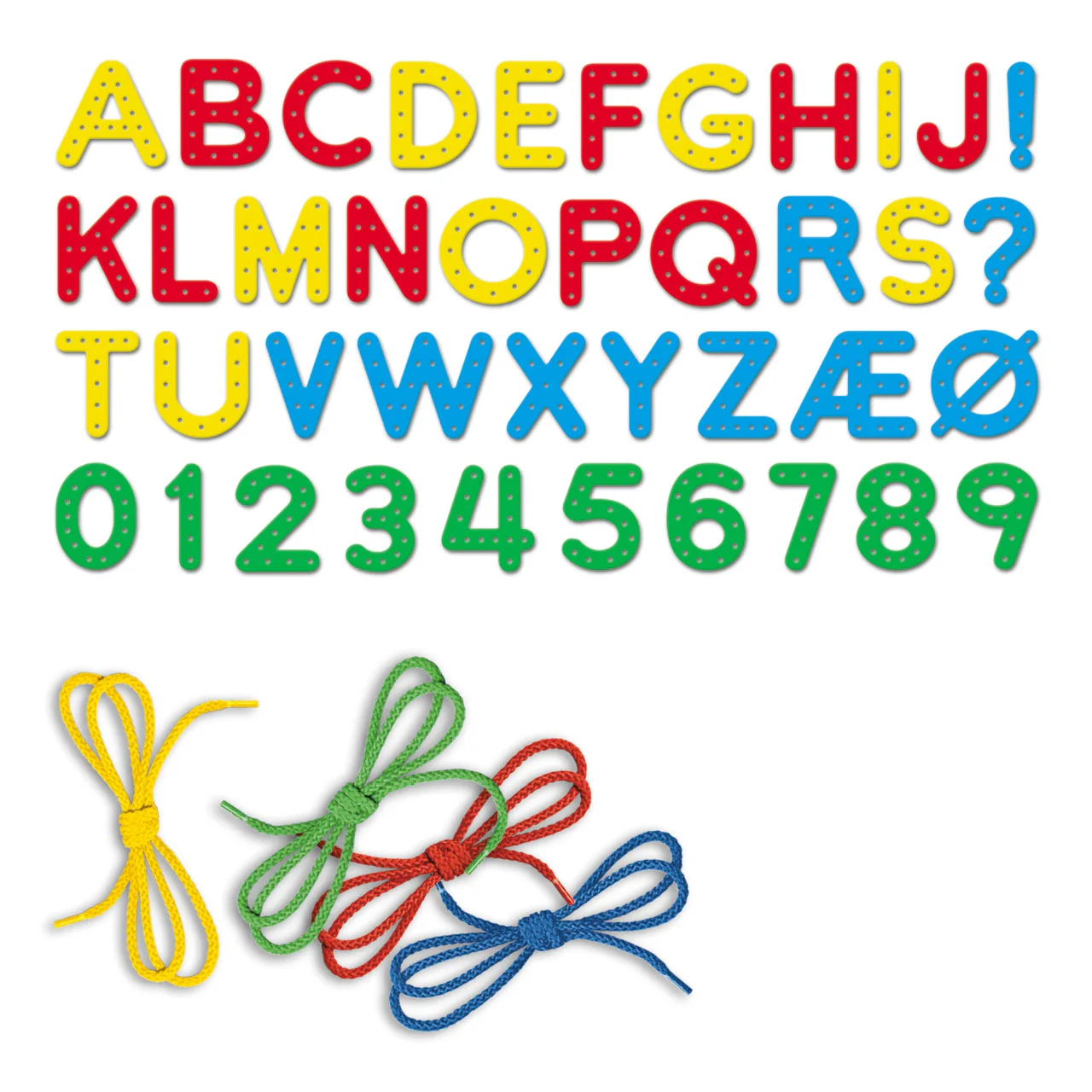 Quercetti Montessori Lacing Aakkoset ja Numerot - Image 3