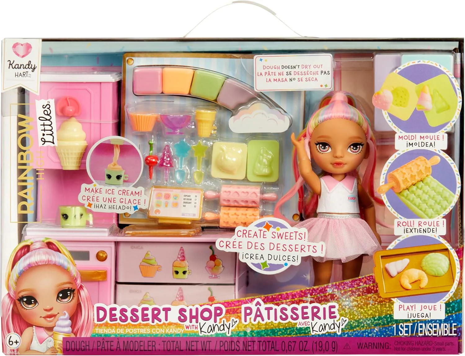 Rainbow High Littles Dessert Shop Kandy -Leikkisetti