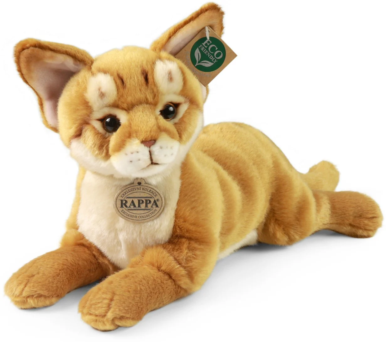 Rappa Eco Friendly Abessinialainen Kissa Pehmolelu Makaava 30cm - Image 2