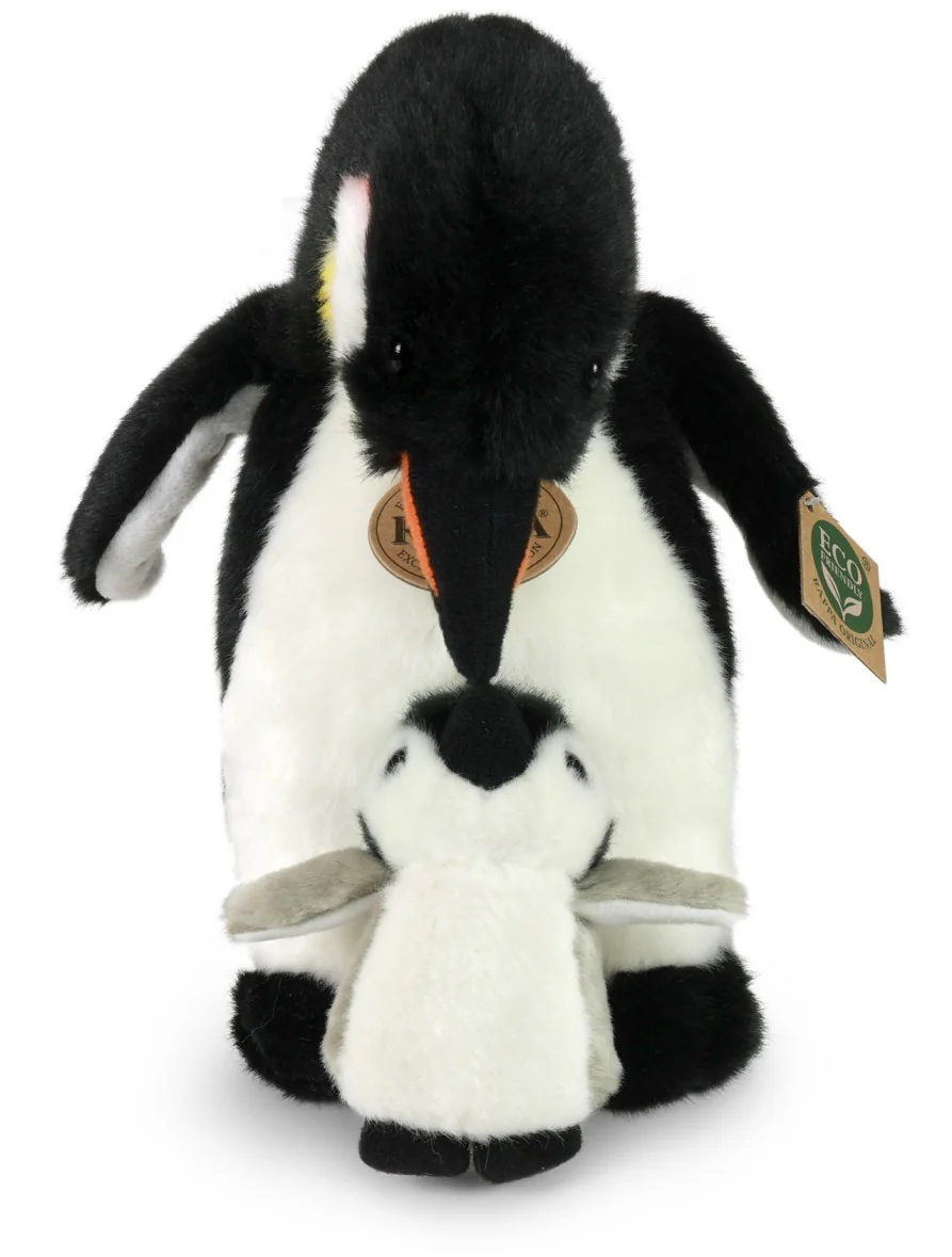 Rappa Eco Friendly Pingviini Pehmolelu ja Poikanen 22 cm - Image 2