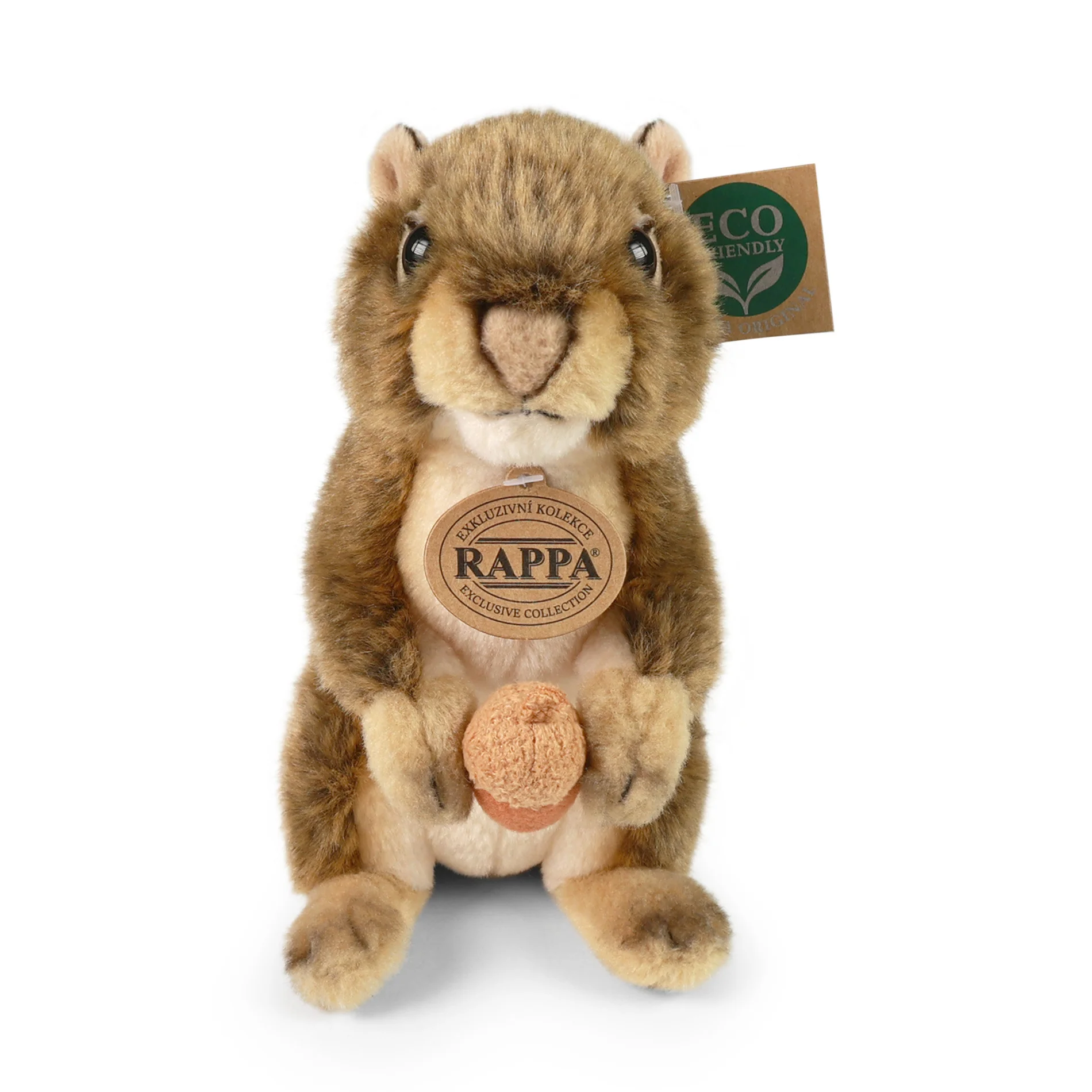 Rappa Eco Friendly Seisova Orava Pehmolelu Pähkinällä/Tammenterholla 21 cm - Image 2