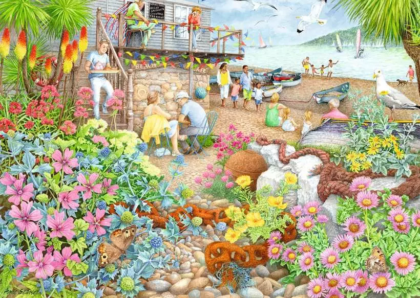 Ravensburger 1000 Palan Palapeli Beach Garden Cafe - Image 2
