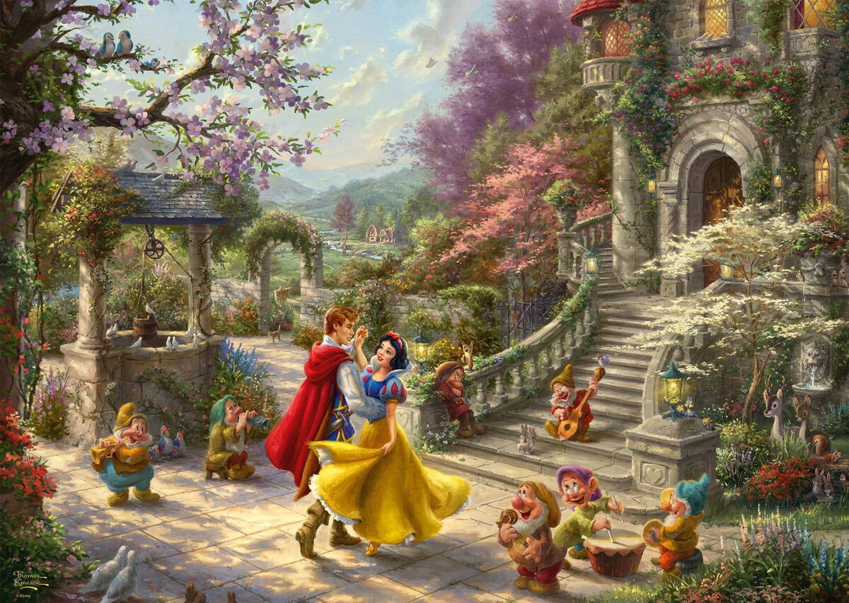 Schmidt Thomas Kinkade 1000 Palan Palapeli Disney, Lumikin ja Prinssin Tanssi - Image 2