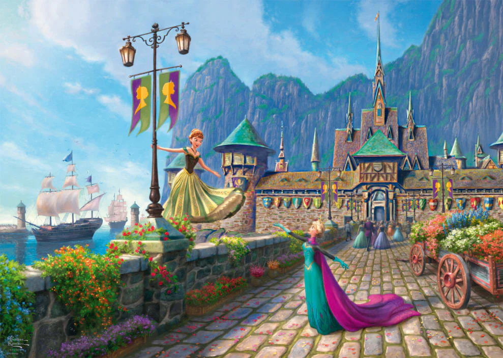 Schmidt Thomas Kinkade 1000 Palan Palapeli Frozen Celebration In Arendelle - Image 2