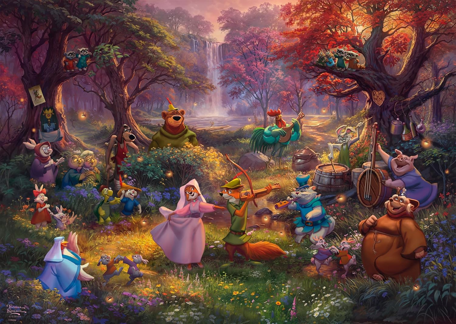 Schmidt Thomas Kinkade 1000 Palan Palapeli Disney Robin Hood - Image 2