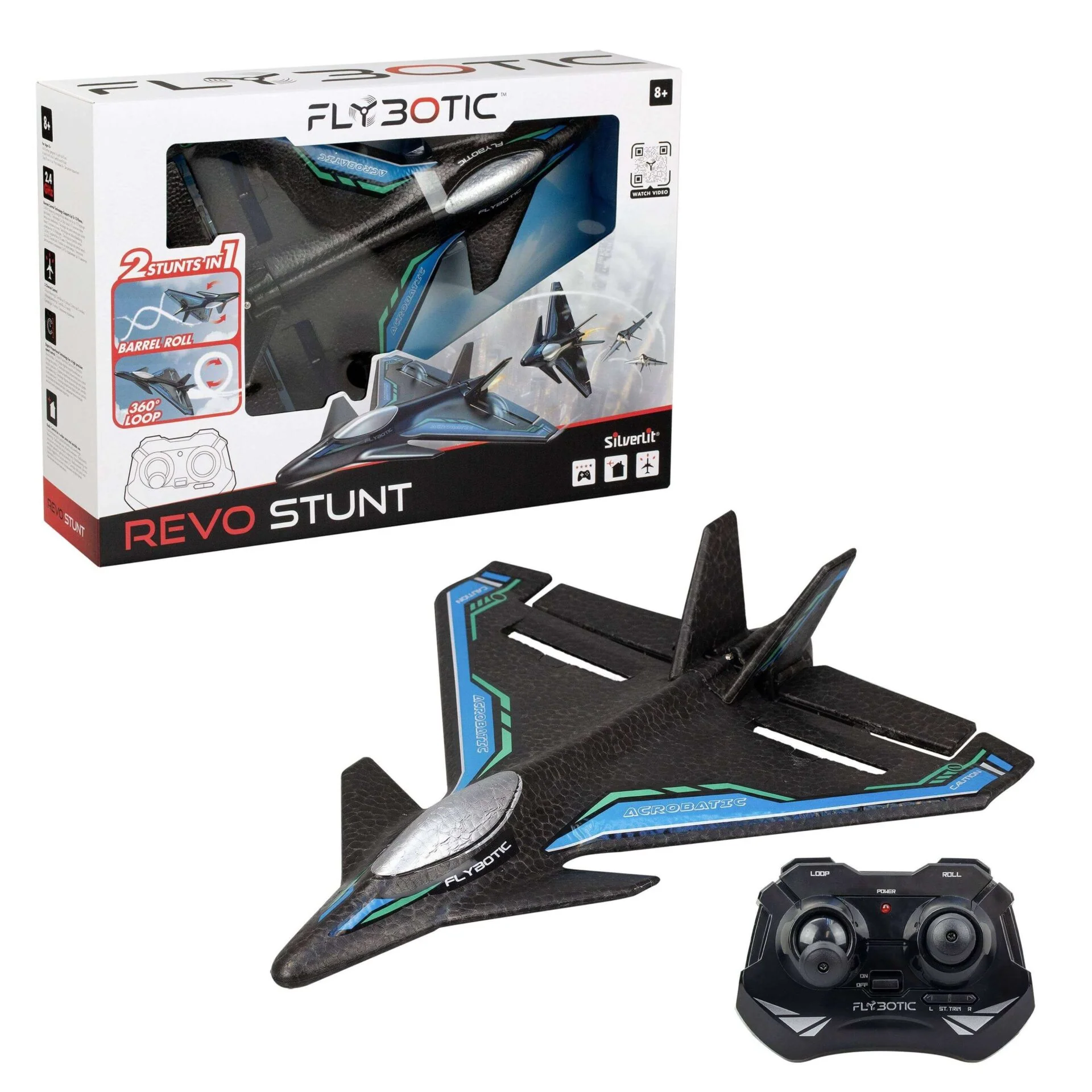 Silverlit Flybotic Revo Stunt 2 in 1 Radio-Ohjattava Lentokone