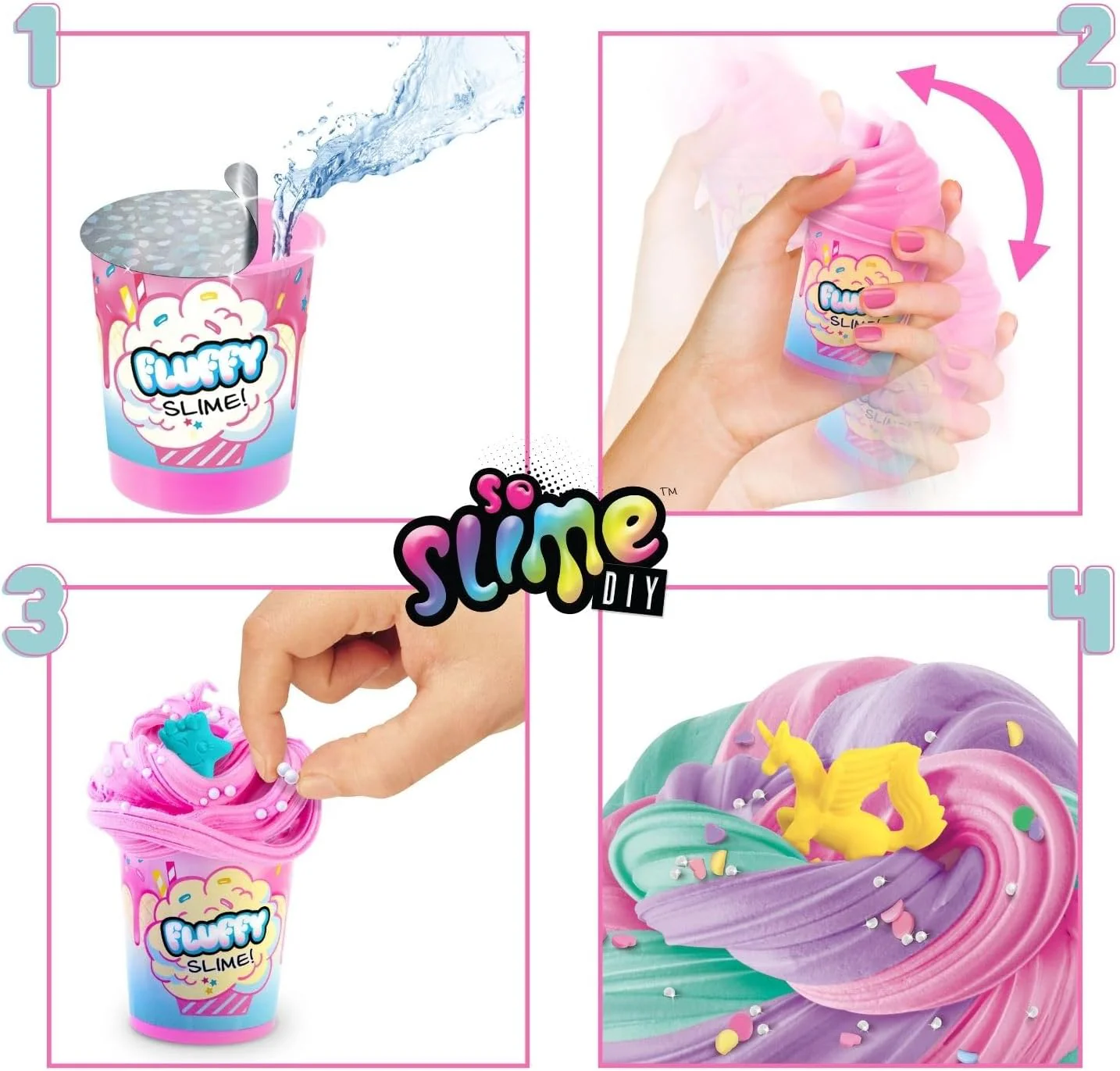 So Slime Slime Shaker Fluffy Tee Lima 3 Pack - Image 3