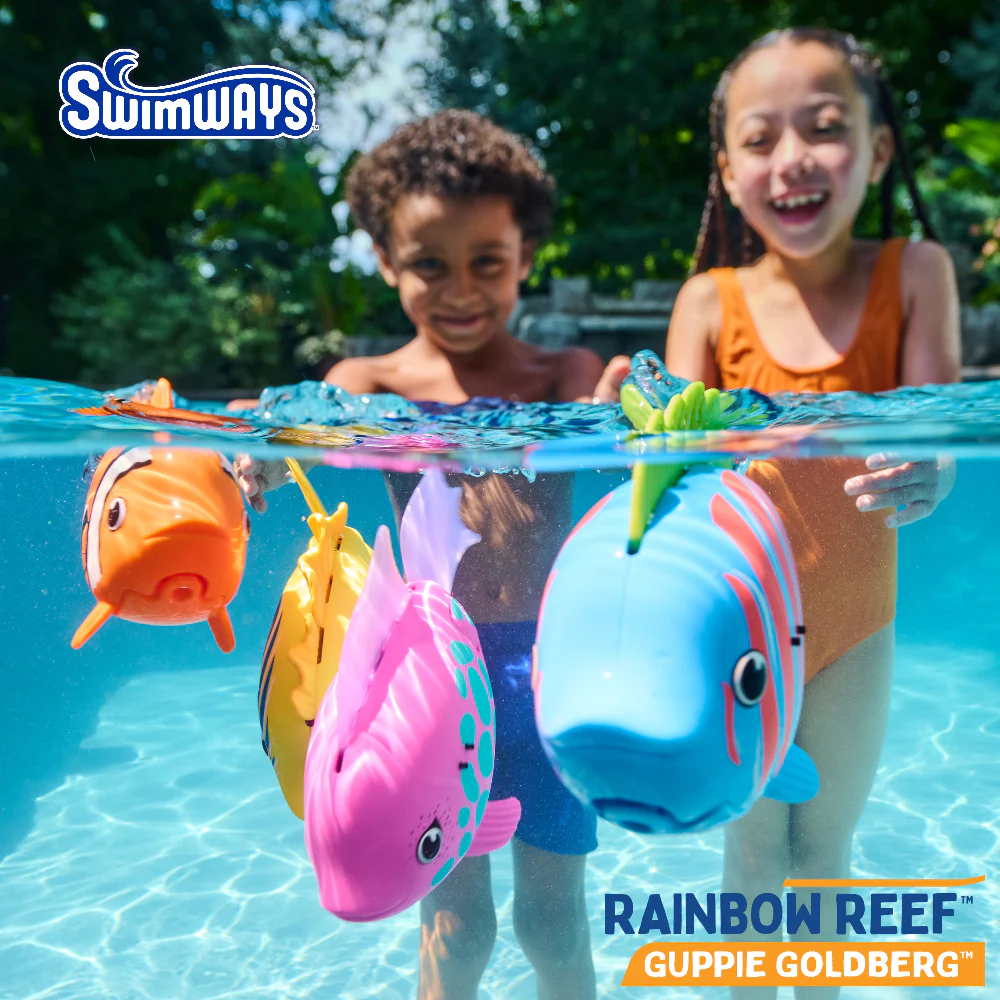 Swimways Rainbow Reef Sukeltava/Uiva Kala Guppie Goldberg - Image 3