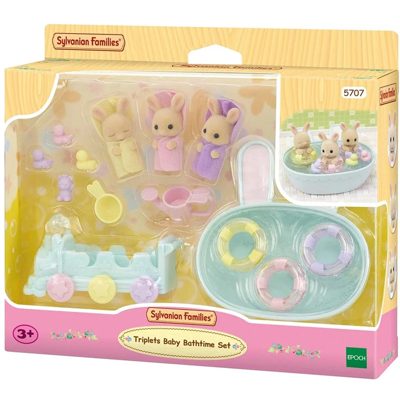 Sylvanian Families 5707 Kolmosten Kylpysetti