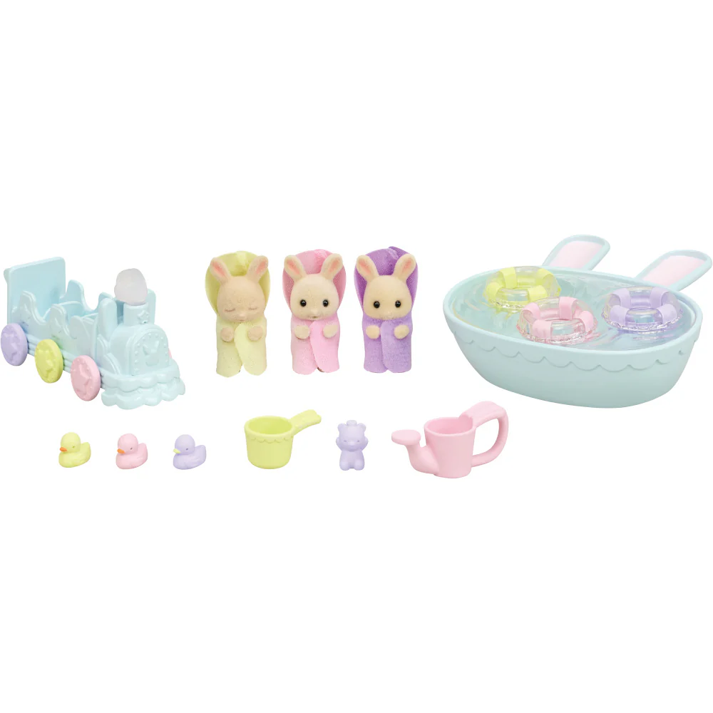 Sylvanian Families 5707 Kolmosten Kylpysetti - Image 3