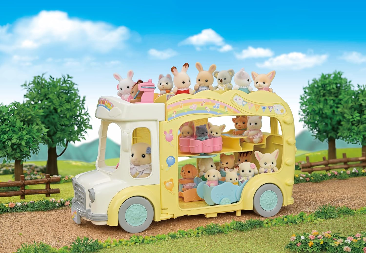 Sylvanian Families 5744 Avattava 3-Kerrosbussi Leikkipuistolla - Image 5