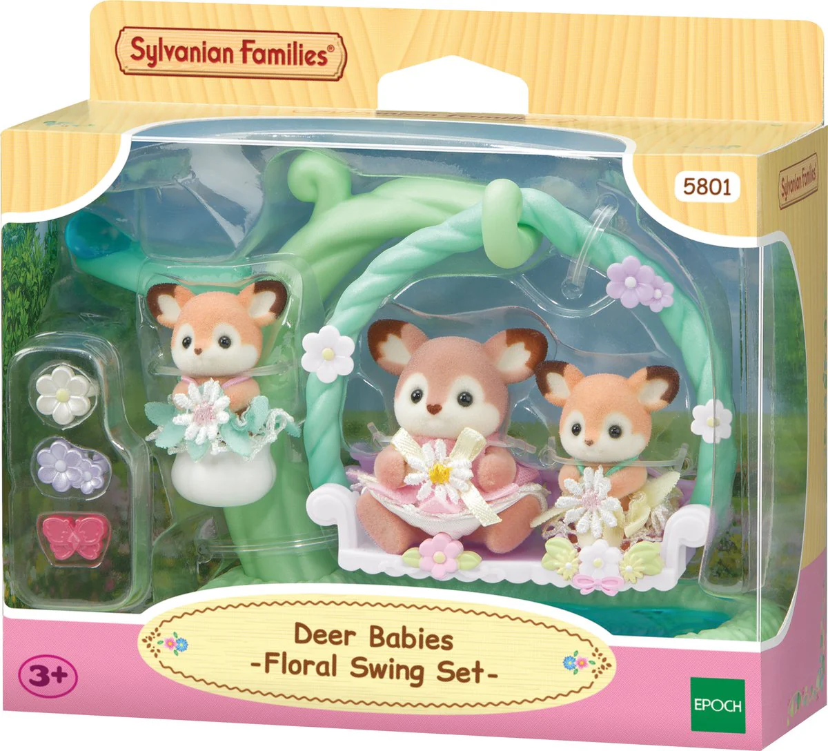 Sylvanian Families 5801 Peuravauvat Kukkakeinussa