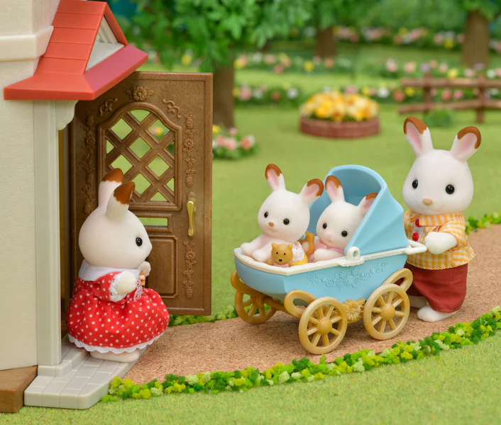 Sylvanian Families Suklaapupu Kaksoset sekä Rattaat - Image 2