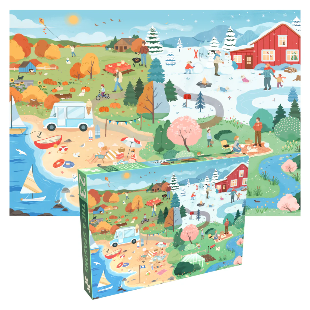 Penny Puzzle The 4 Seasons 1000 Palan Palapeli - Image 2