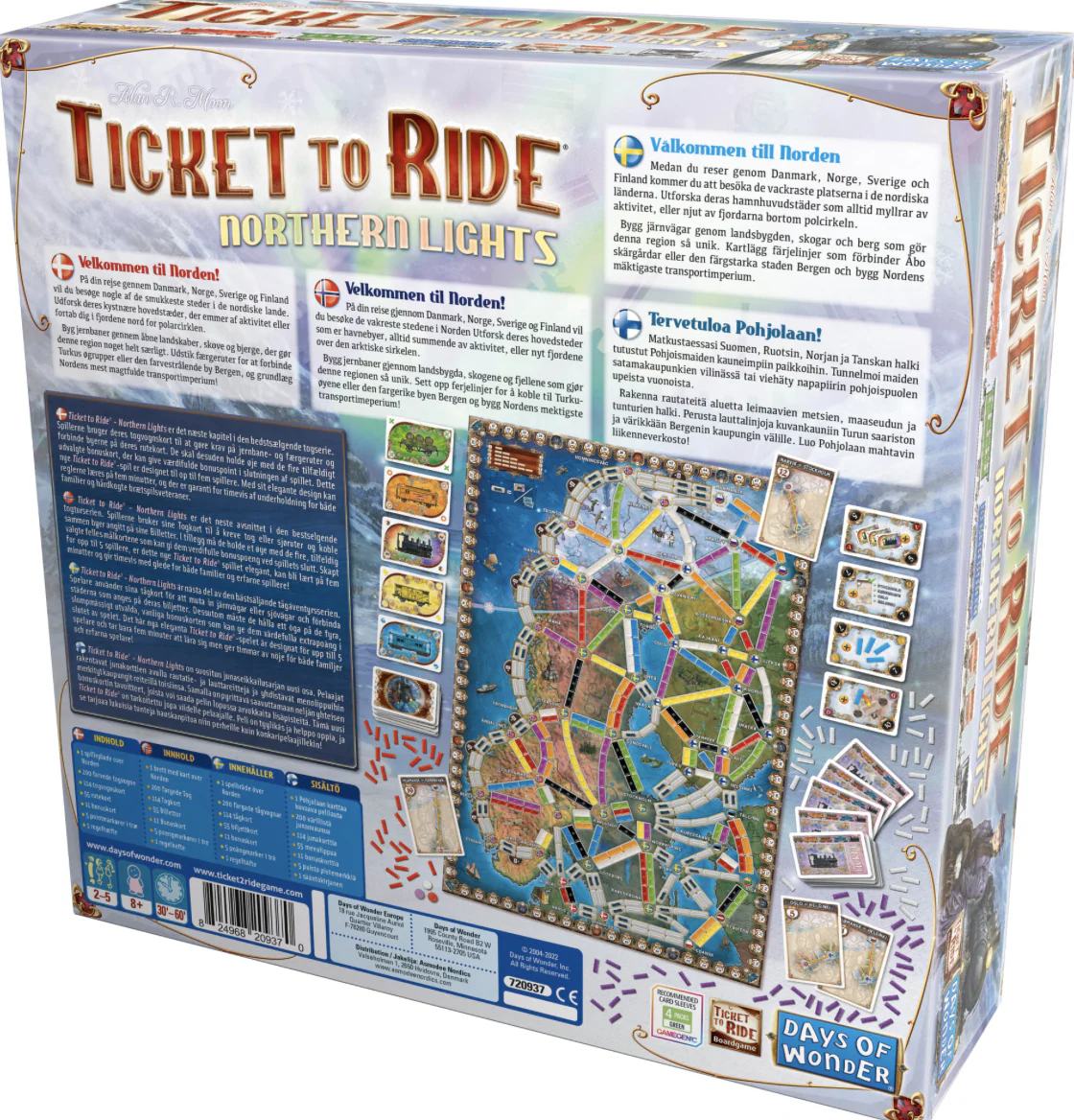 Menolippu Pohjoismaat Ticket to Ride Northern Lights - Image 2