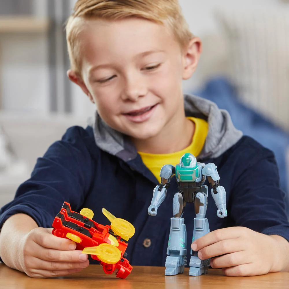 Transformers Muuntautuvat Robotit Earthspark Cyber-Combiner Twitch & Robby Malto - Image 2