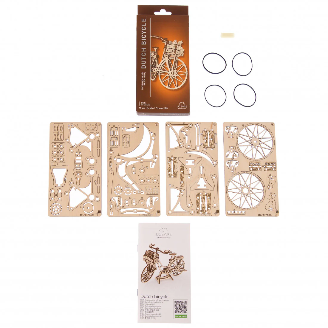Ugears Rakennussarja Dutch Bicycle - Image 3
