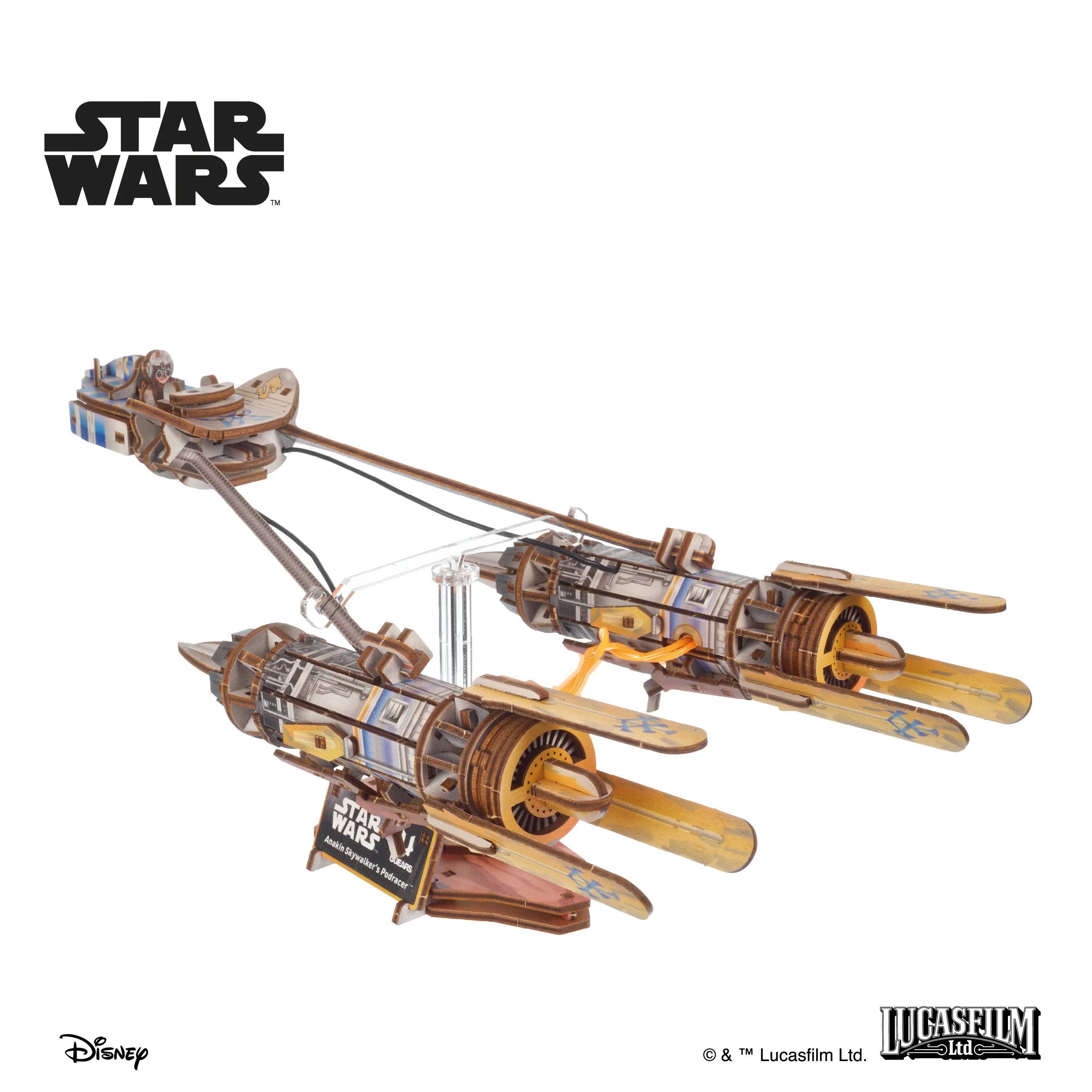 Ugears Rakennussarja Disney Star Wars Anakin Skywalker's Podracer 1:36 - Image 2