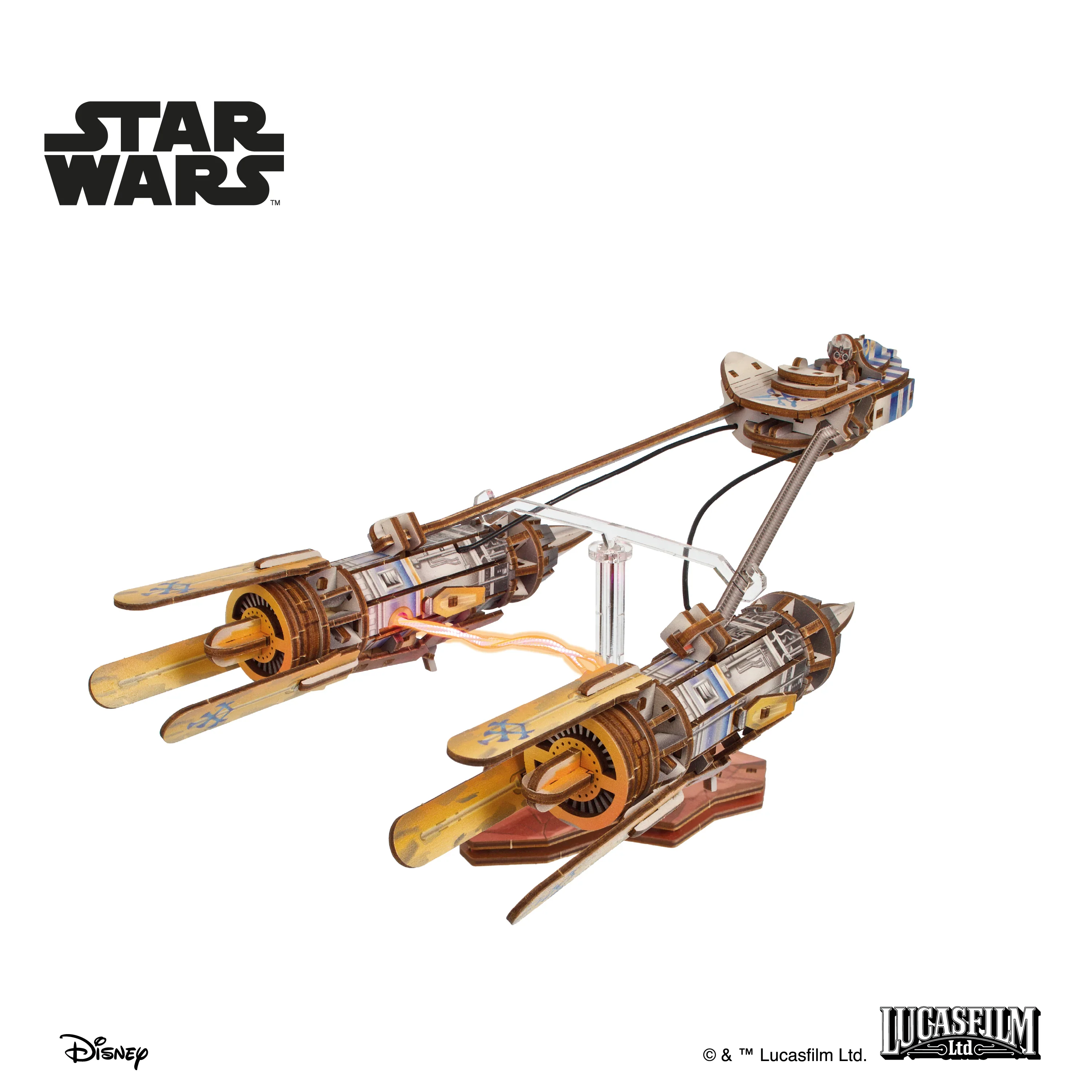 Ugears Rakennussarja Disney Star Wars Anakin Skywalker's Podracer 1:36 - Image 3
