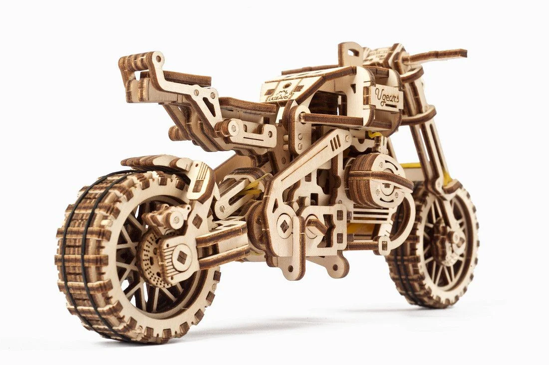 Ugears Scrambler UGR-10 With Sidecar - Image 7