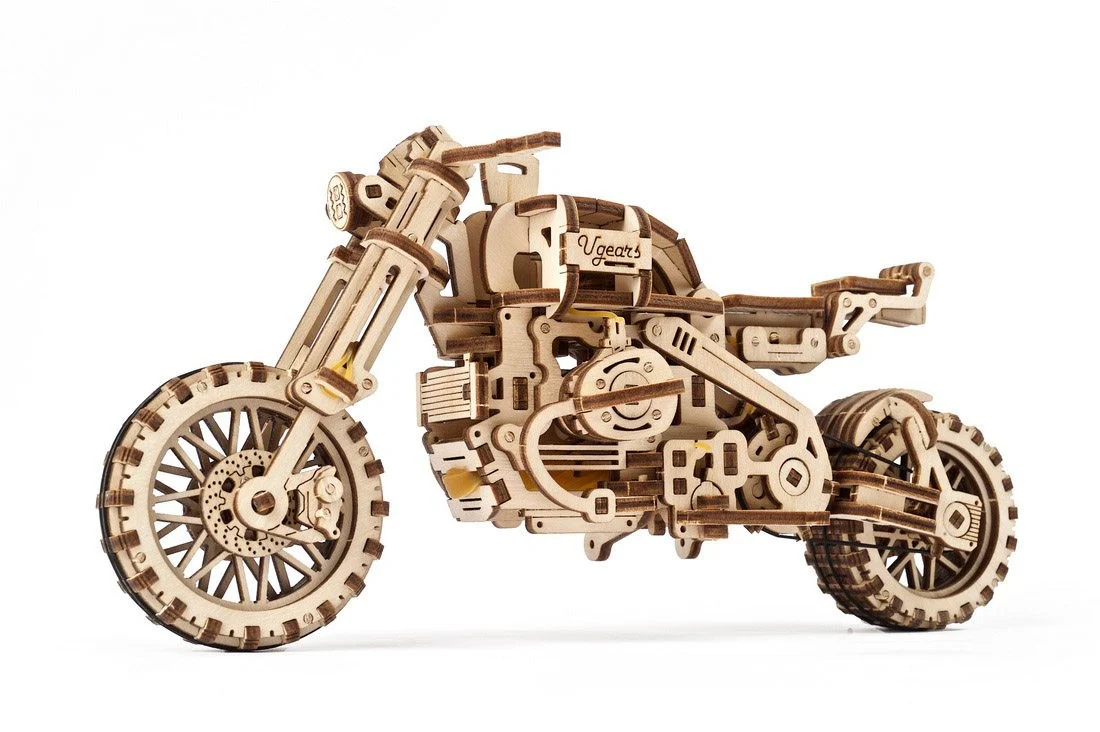Ugears Scrambler UGR-10 With Sidecar - Image 8