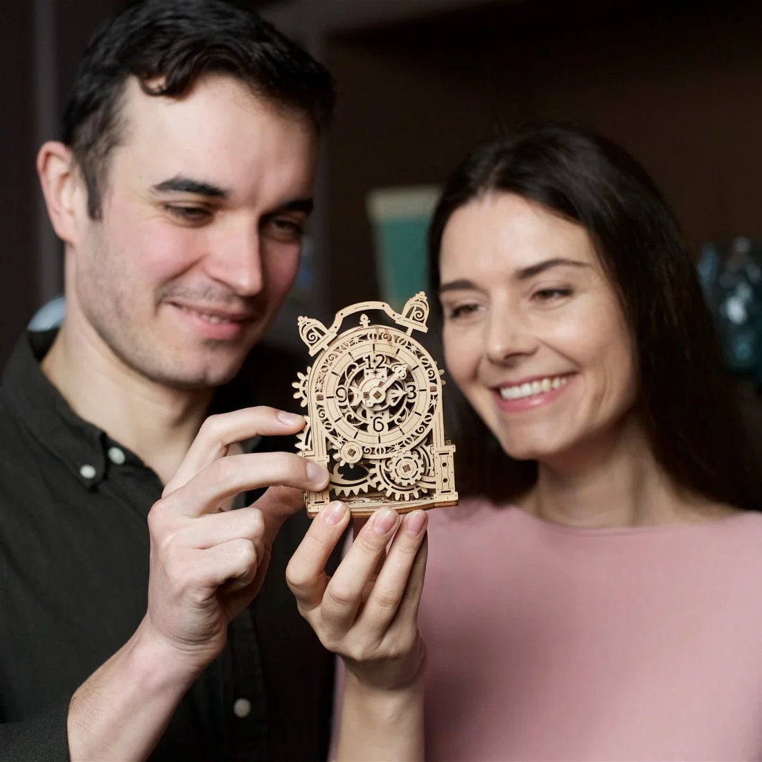 Ugears Vintage Alarm Clock - Image 3
