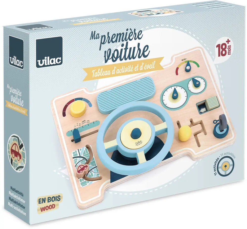 Vilac Auto Puinen Aktiviteettitaulu - Image 2