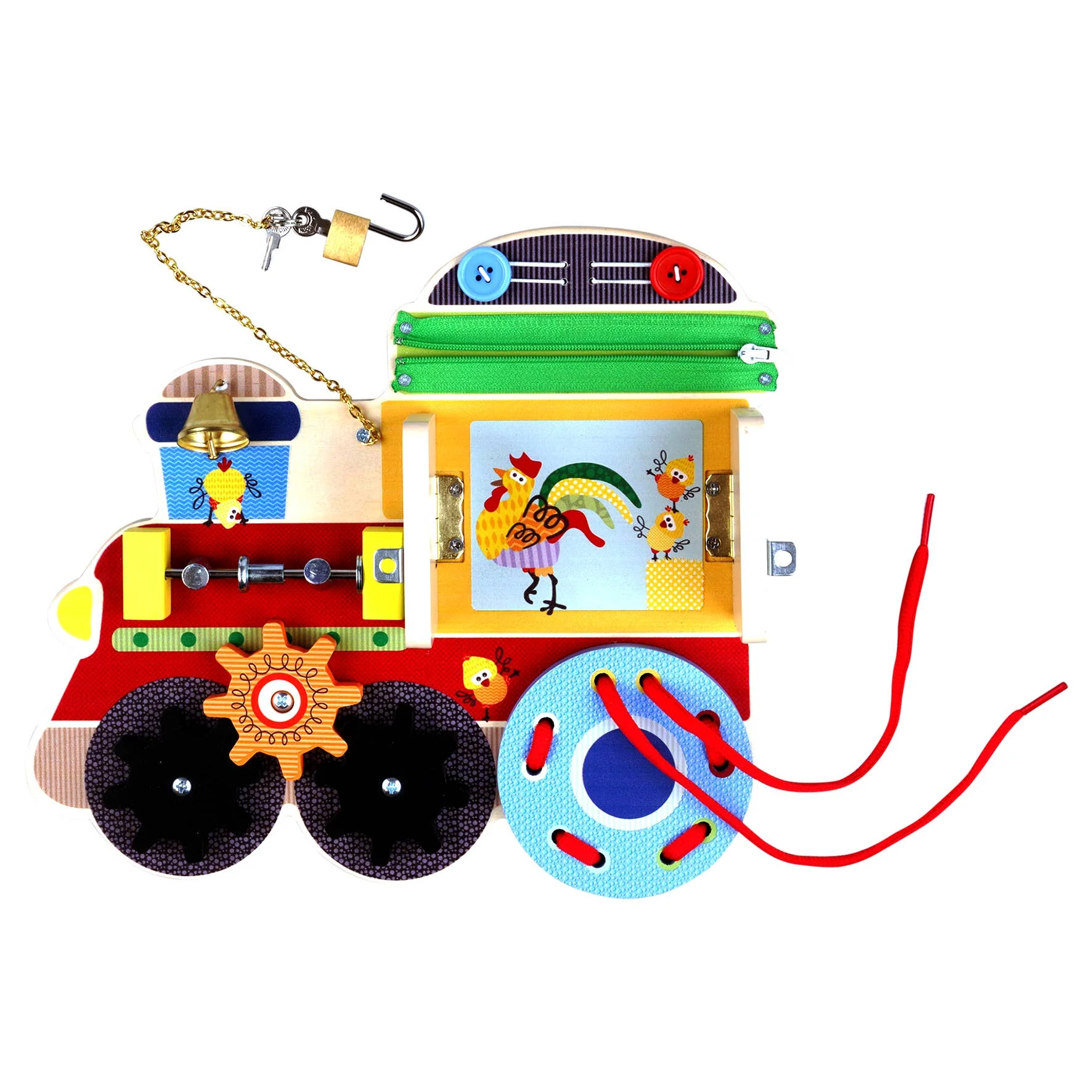 Wacky Wonders - Busy Board/Aktiviteettilauta Juna - Image 2
