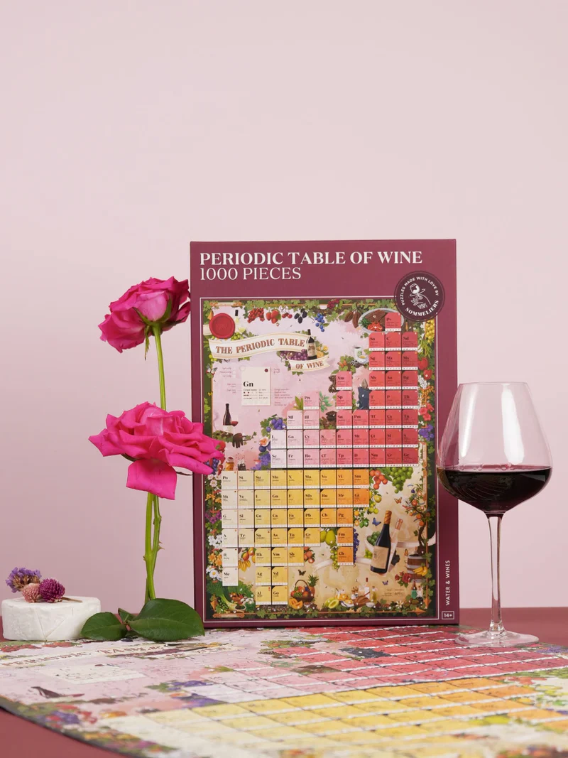 Water And Wines Periodic Table Of Wine, 1000 Palan Viini Palapeli - Image 3
