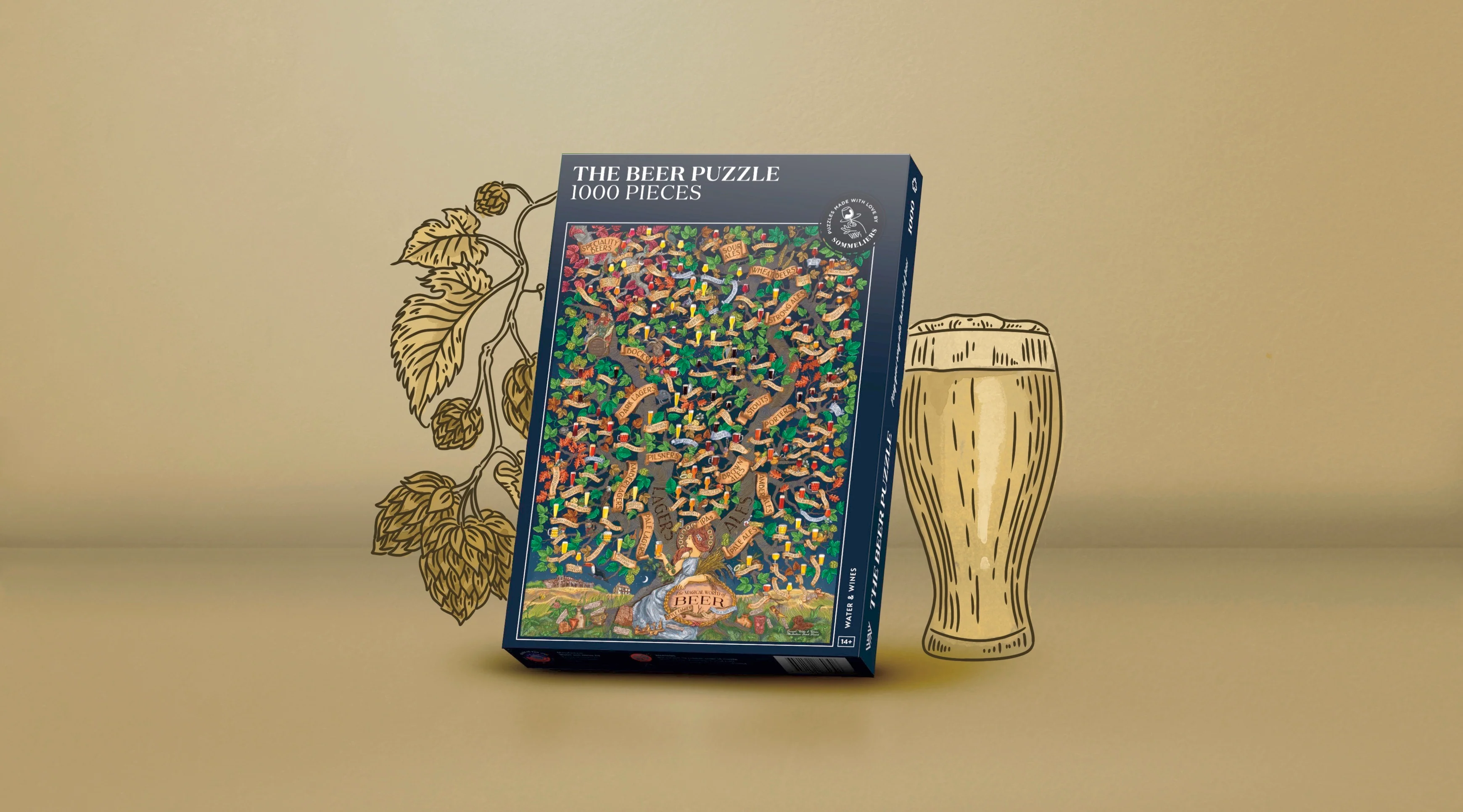Water And Wines The Beer Puzzle 1000 Palan Palapeli