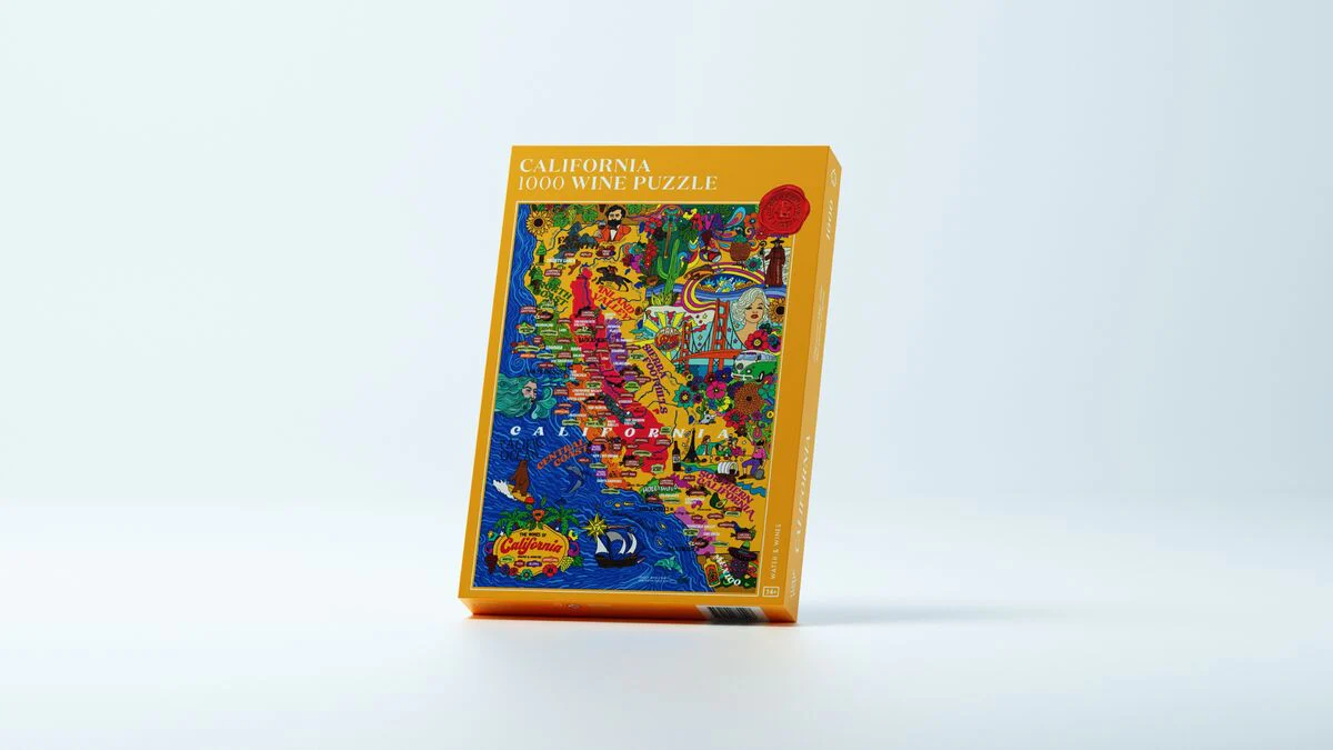 Water And Wines California, Wine Puzzle, 1000 Palan Viini Palapeli - Image 4
