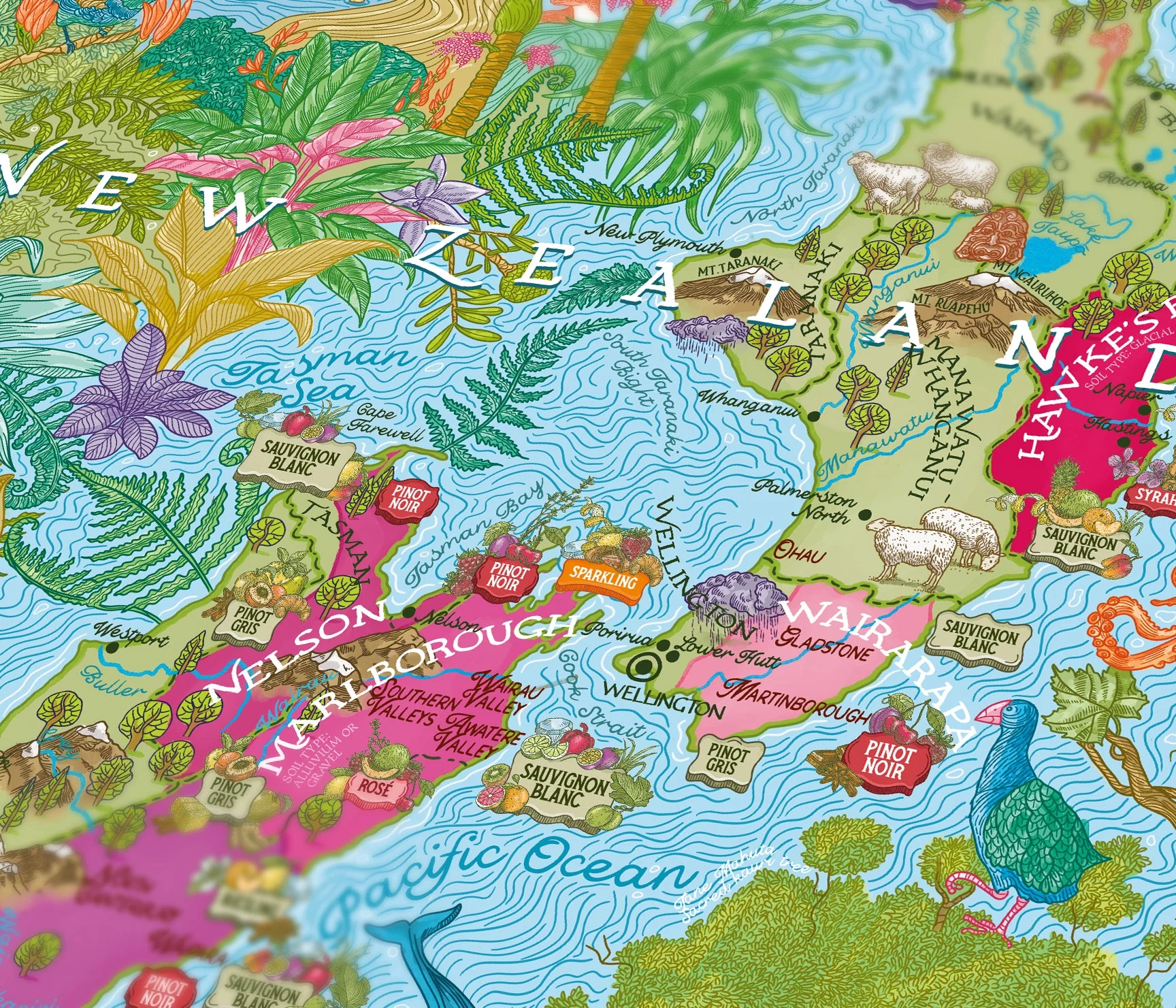 Water And Wines New Zealand, Wine Puzzle, 1000 Palan Viini Palapeli - Image 3