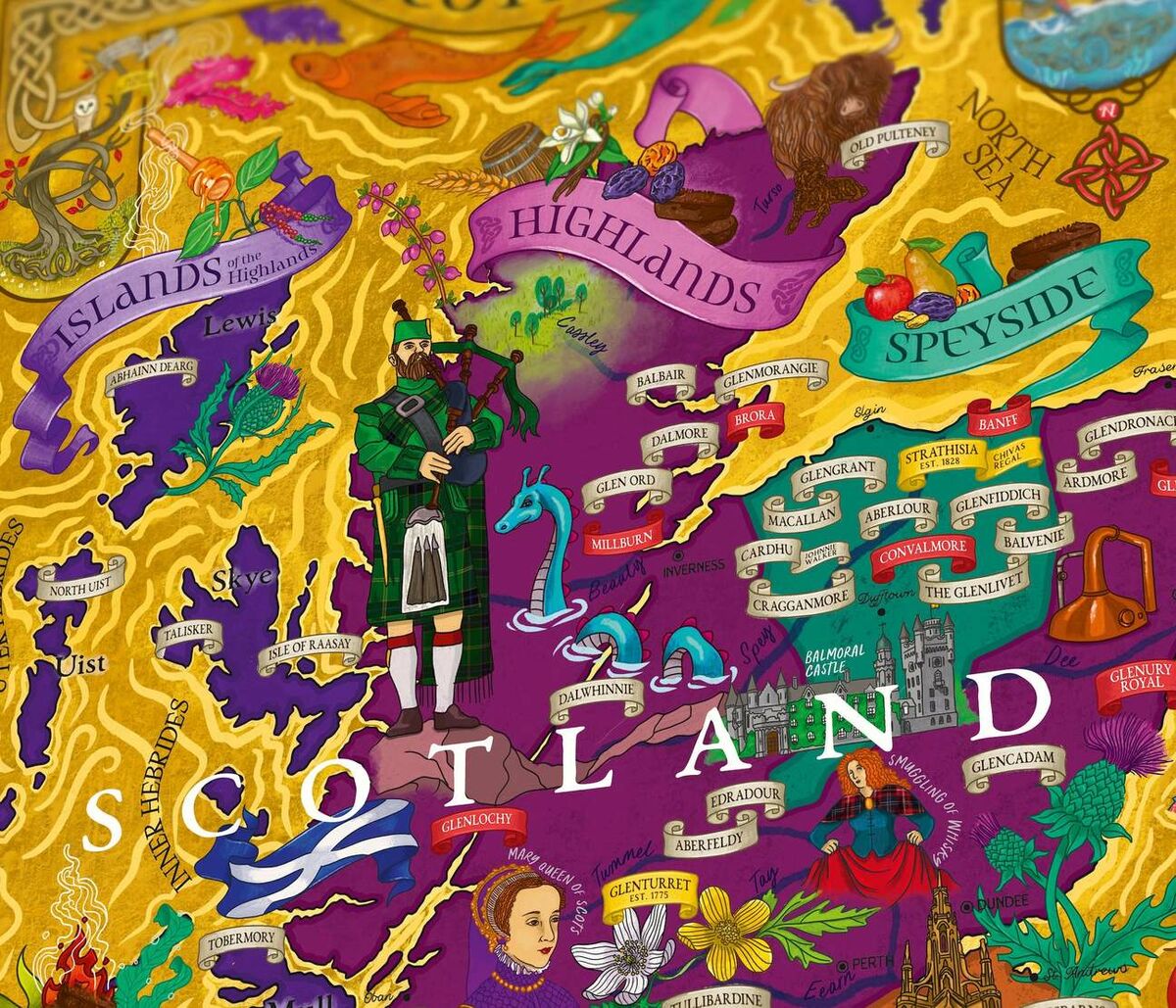 Water And Wines Scotland, Whisky Puzzle, 1000 Palan Viski Palapeli - Image 2