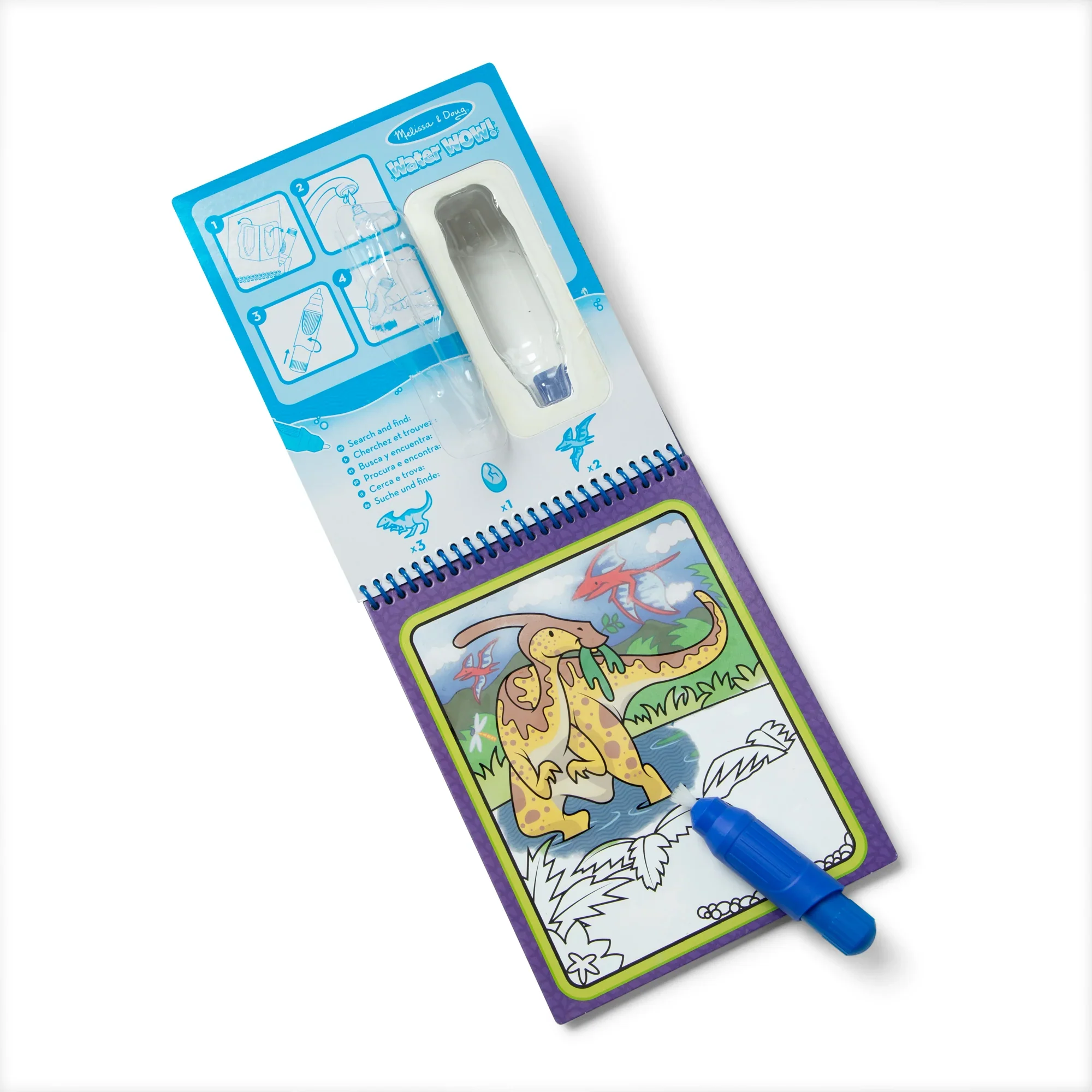 Melissa and Doug Water Wow! Vedellä Värjättävät Kuvat Dinosaurus - Image 2