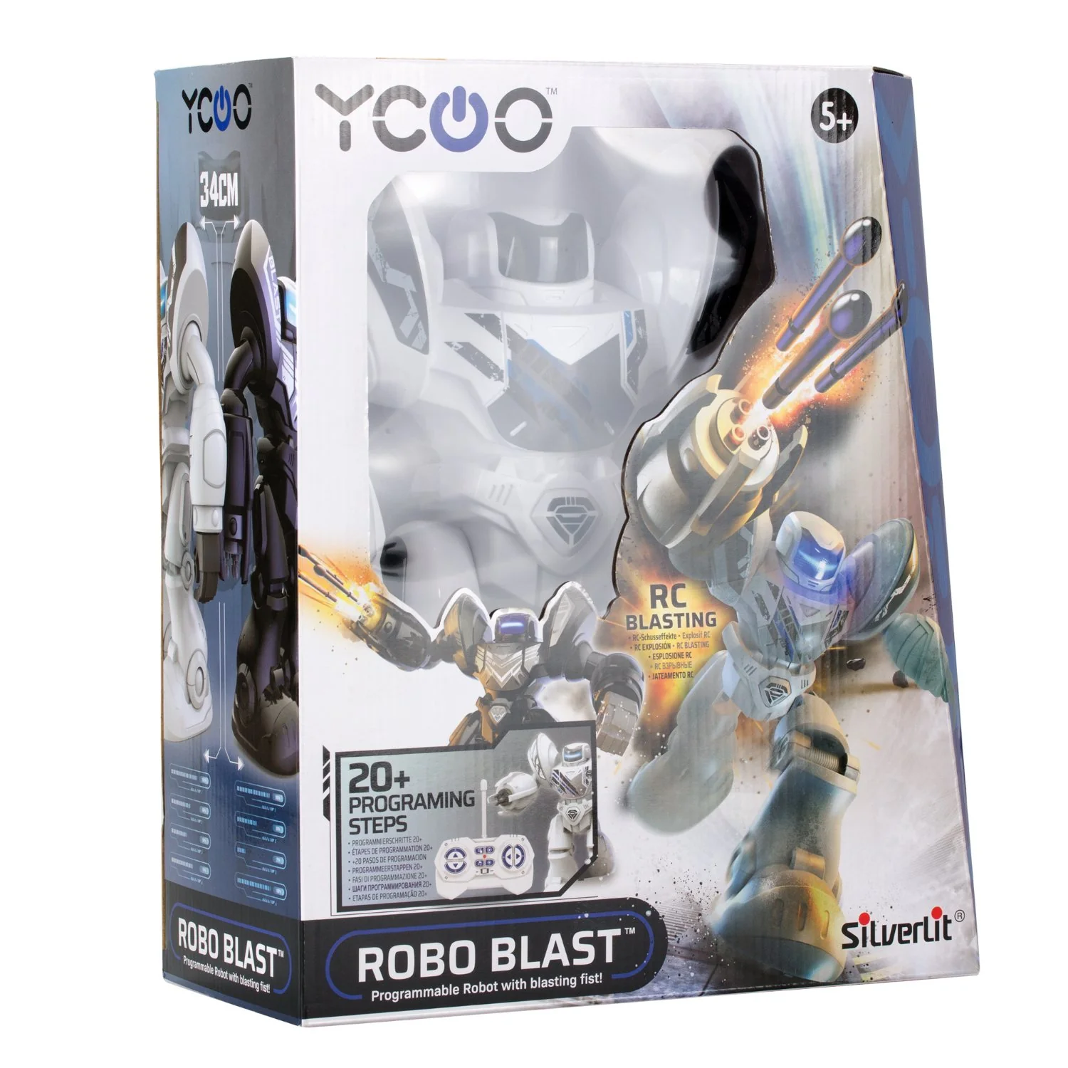 YCOO Robo Blast Radio-Ohjattava Robotti 34cm - Image 5