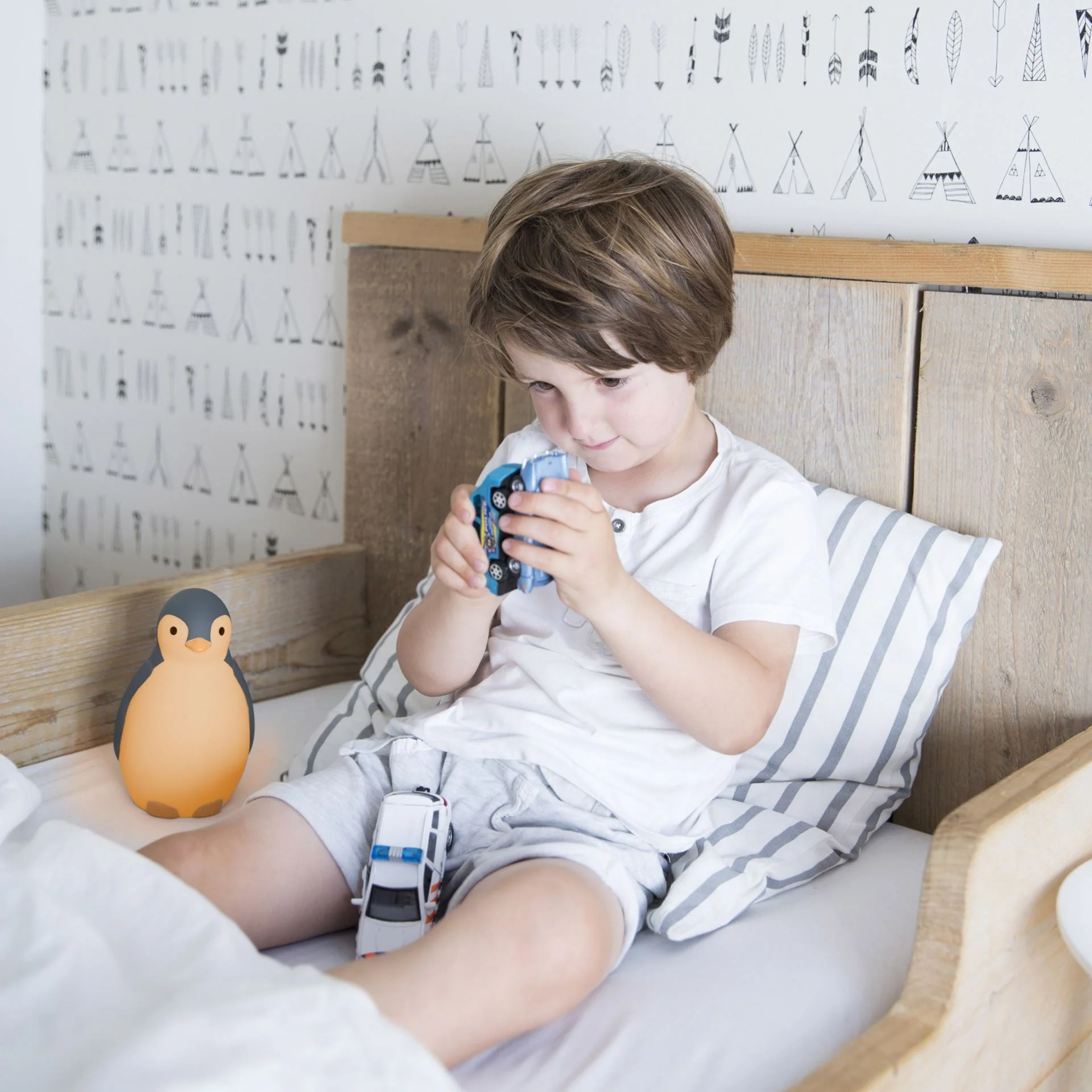 Zazu Pam the Penguin Sleeptrainer/Uniharjoittelu Yövalolla ja Kaiuttimella Vaaleanpunainen - Image 3