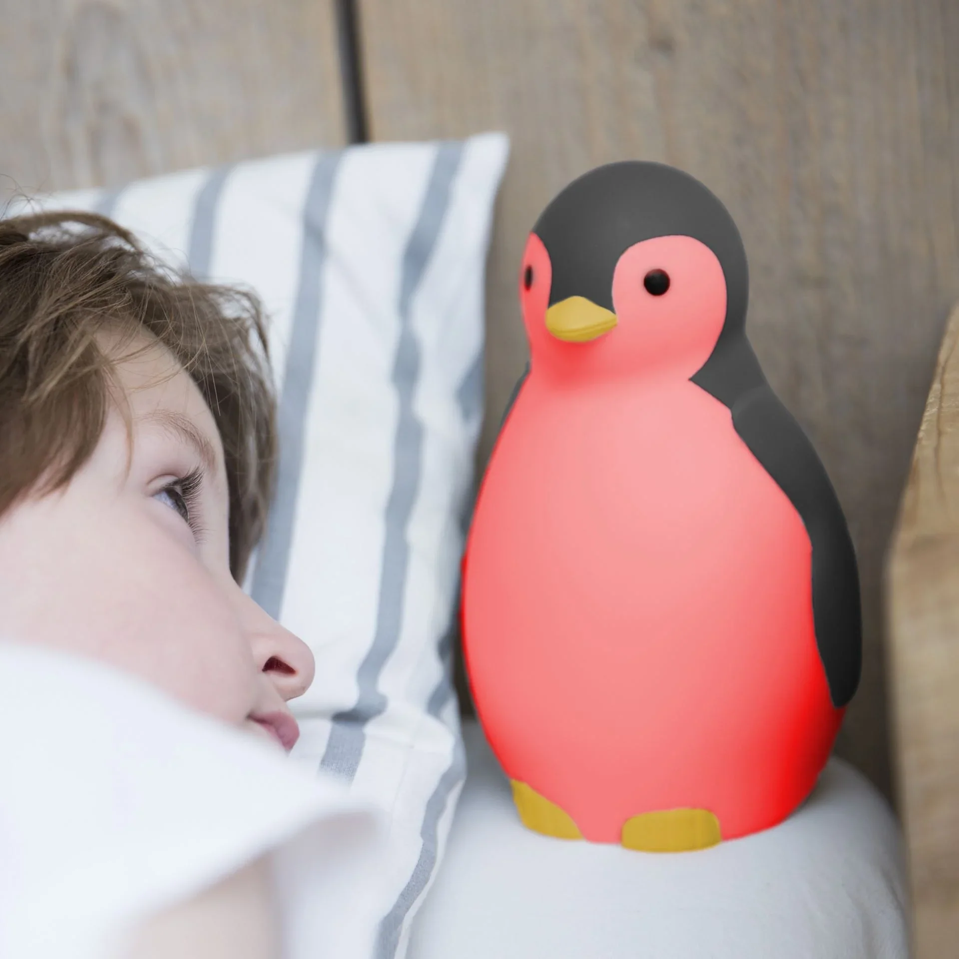 Zazu Pam the Penguin Sleeptrainer/Uniharjoittelu Yövalolla ja Kaiuttimella Vaaleanpunainen - Image 5