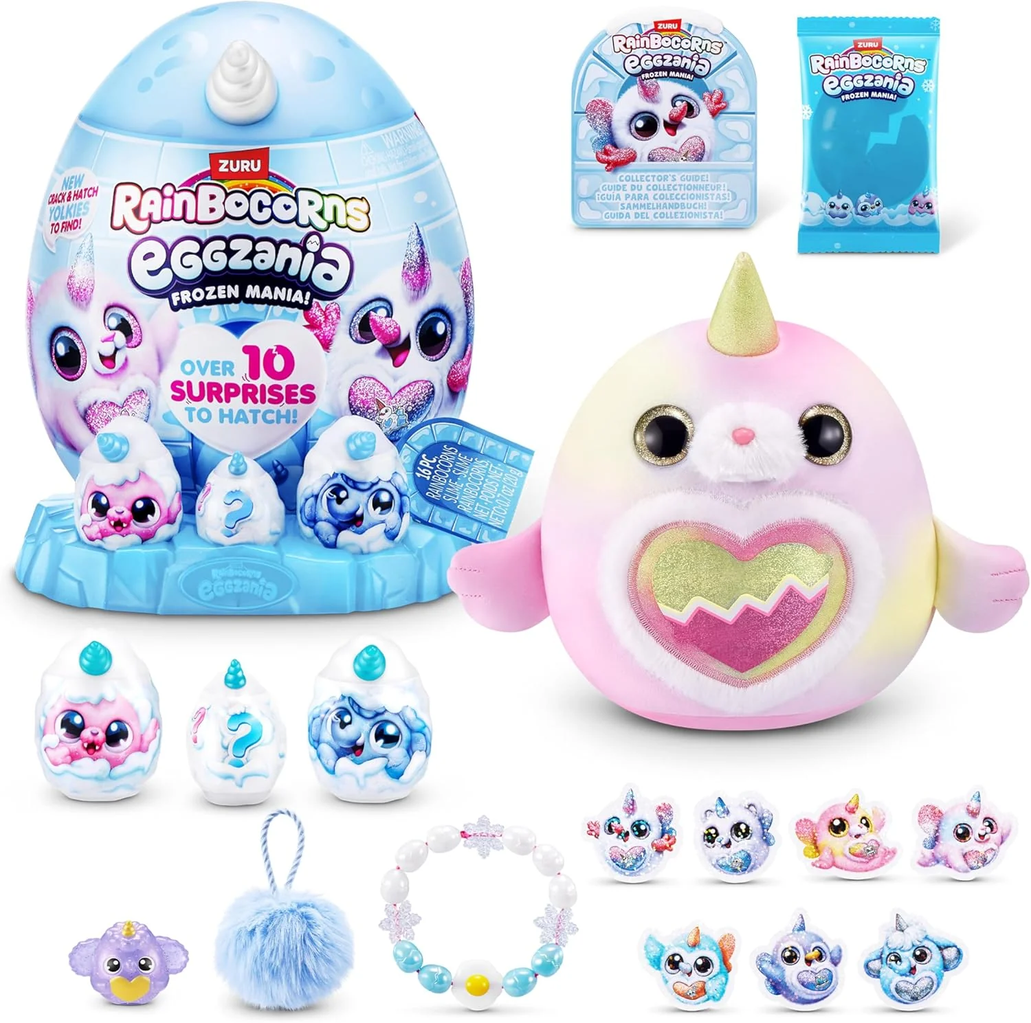 Zuru Rainbocorns Eggzania Frozen Mania Yllätyspehmolelu + 10 Yllätystä - Image 4
