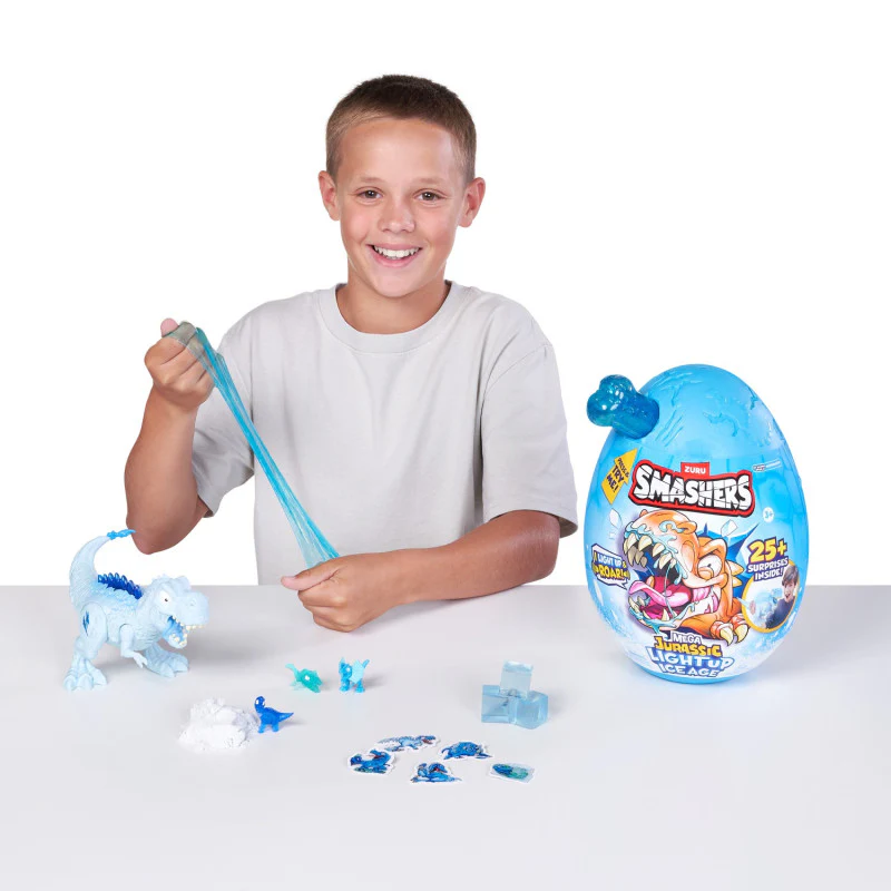 Zuru Smashers Dino Ice Age Light Up Mega Yllätysmuna ja 25 Yllätystä - Image 2